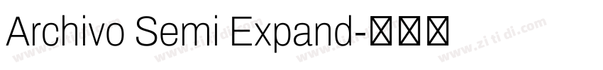 Archivo Semi Expand字体转换